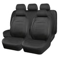 Universal PU Leather Car Seat Covers Simple Style Breathable 5 Seat Car Seat Cover, Auto Chair Protector Interior Accessories