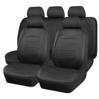 Universal PU Leather Car Seat Covers Simple Style Breathable 5 Seat Car Seat Cover, Auto Chair Protector Interior Accessories