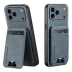 Two-Piece Set（Phone case and card holder）Luxury Synthetic Leather Card Holder Phone Case，Applicable iPhone 17 16 E 15 13 14 Pro