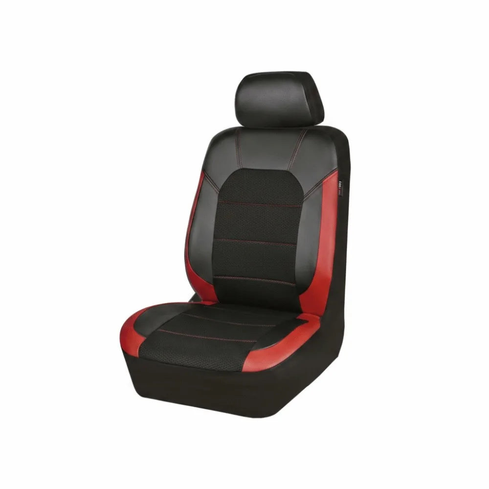 PU Leather Car Seat Cover Waterproof Quilted Seat Cushion Cover Full-Wrapped Sandwich Stitching Universal Car Seat Cover