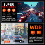 4K WIFI Dash Cam Mini CAR DVR Support Front and Rear Dual Lens 1080P Black Box Room Night Vision Camera Parking Monitor Car Mobile World