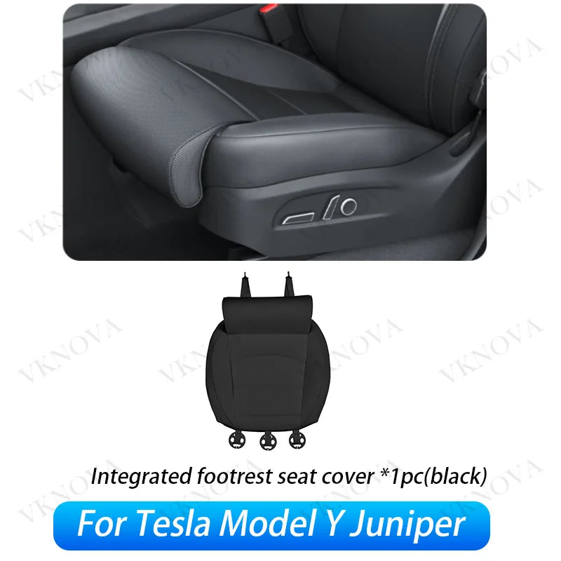 For Tesla New Model Y Juniper 2025 2026 Car Seat Cover Nappa Leather & 8 Grade Anti Fouling Wholesale Price Interior Accessories CM World