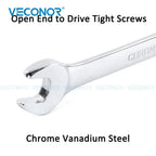 1pc 1/4 9/32 5/16 Inch Imperial Size Wrench Keys Ratchet Spanner Wrench Set Universal Hand Tools Car Repair Tool