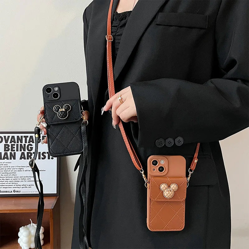 Crossbody wallet card case protective case for iPhone13 14 15 16 11 12Pro max phone case Apple drop case for iPhone 17 Pro Max