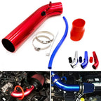 Universal Aluminum Car Air Intake Pipe Kit 3'' Inch 76mm Pipes Cold Air Intake System Duct Tube Kit Air Filter