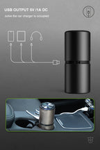 12M Negative Ion Generator USB Car Air Purifier Filterless Aluminum Alloy Body Auto Start Dust & Sterilization Home Air Cleaner Car Mobile World