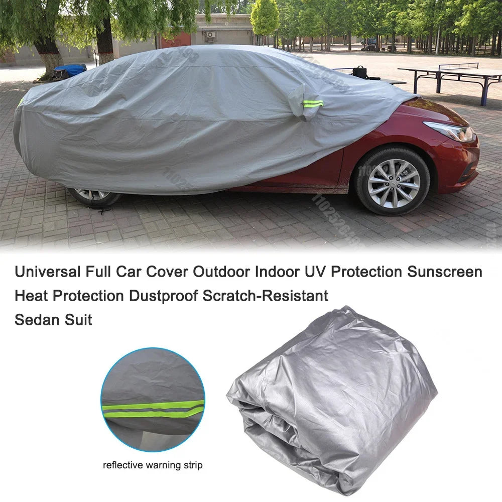Car Cover Outdoor Protection Full Car Covers Waterproof Sunshade Snow Cover Anti UV Universal For Sedan Amagi CM World