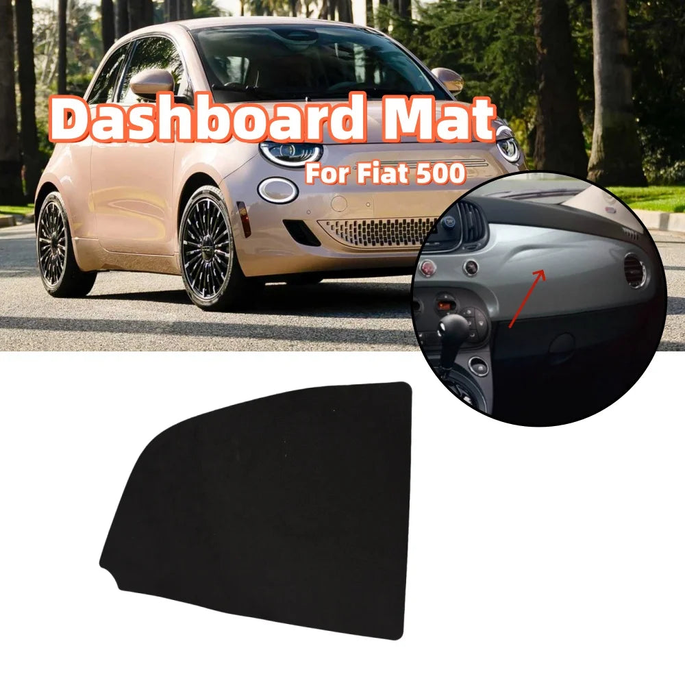 Car Dashboard Mat Anti-Slip Protective Pad For Fiat 500 Dashboard Imperfections Dash Cover Car Interior Dashboard Accessories