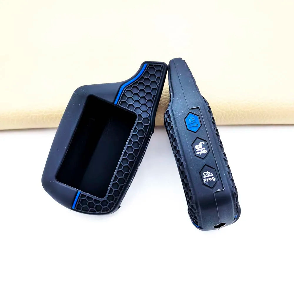 Silicone Car Key Case Cover for Starline B9 B91 B6 B61 A91 A61 V7 Russian Two Way Version LCD Alarm Keychain Accessories Shell