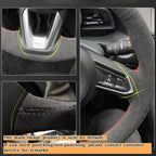 Car Steering Wheel Cover Carbon Fiber Leather For Mercedes Benz W176 W246 W205 C117 C218 X218 W213 X156 X253 W166 X166 EQV W447 CM World