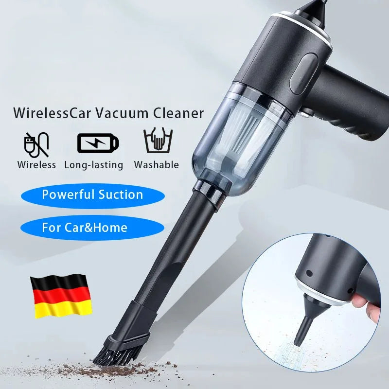 9000Pa Wireless Car Vacuum Cleaner USB Charging 1200mAh Portable Cleaning Appliance Mini Wet and Dry Vacuum Cleaner Household CM World