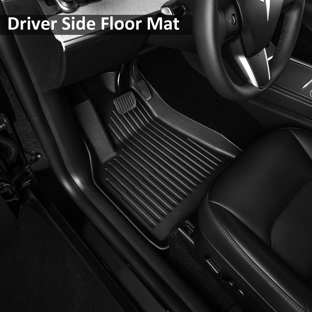 For 2025‑2026 Model Y Juniper 7Pcs TPE Floor Mats Full Set, All Weather Waterproof Non‑Slip Odorless Cargo & Rear Seat Back Cover, Not Fit Standard Version, Only 5‑Seater