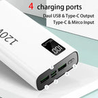 VIVO 2026 Large Capacity 500000mAh Powerbank 120W Fast Charging LEDPower Bank Portable Battery Charger Supply For Iphone Samsung Car Mobile World