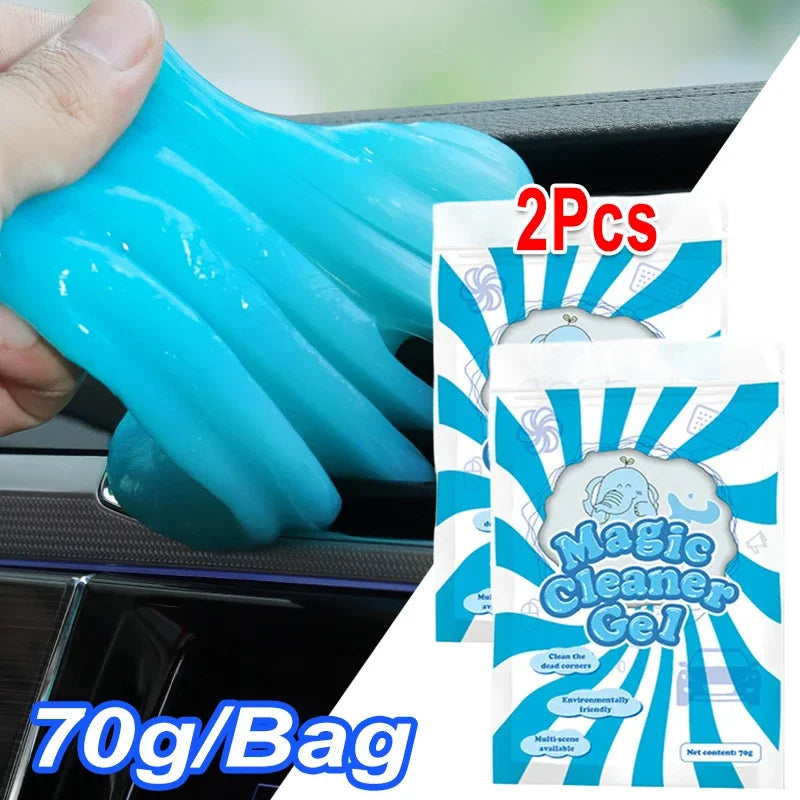 Car Cleaning Gel Slime Magic Mud Auto Interior Computer Keyboard Dirt Clean Dust Remover Gel Car Wash Interior Cleaning Tools CM World