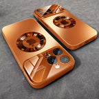 Luxury Glass Camera For Magesafe Magnetic Wireless Charge Case For iPhone 17 16 15 14 13 12 11 Pro Max Air Plus Shockproof Cover Car Mobile World