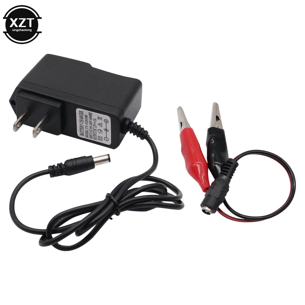Car Motorcycle Lead Acid Sealed Batteries to 12 V Volt 1000ma Automatic 12V 1A Charger for Baby Buggy Children Toy Car EU/US