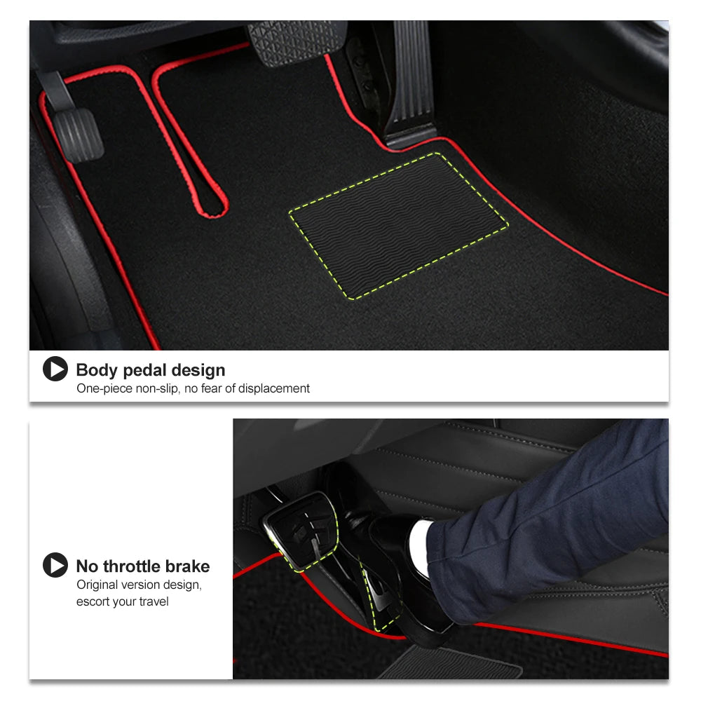 Car Floor Mats Carpet Rugs Compatible With BMW For X3(F25)(F25)2012-2017 Anti-slip Stylish Odorless Flame retardant Waterproof