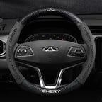 Car buckskin carbon fiber steering wheel cover for Chery Tiggo 8 Arrizo 5 pro gx 5x eQ7 Chery Tiggo 7 Pro 2020 2021 2022 2023 CM World