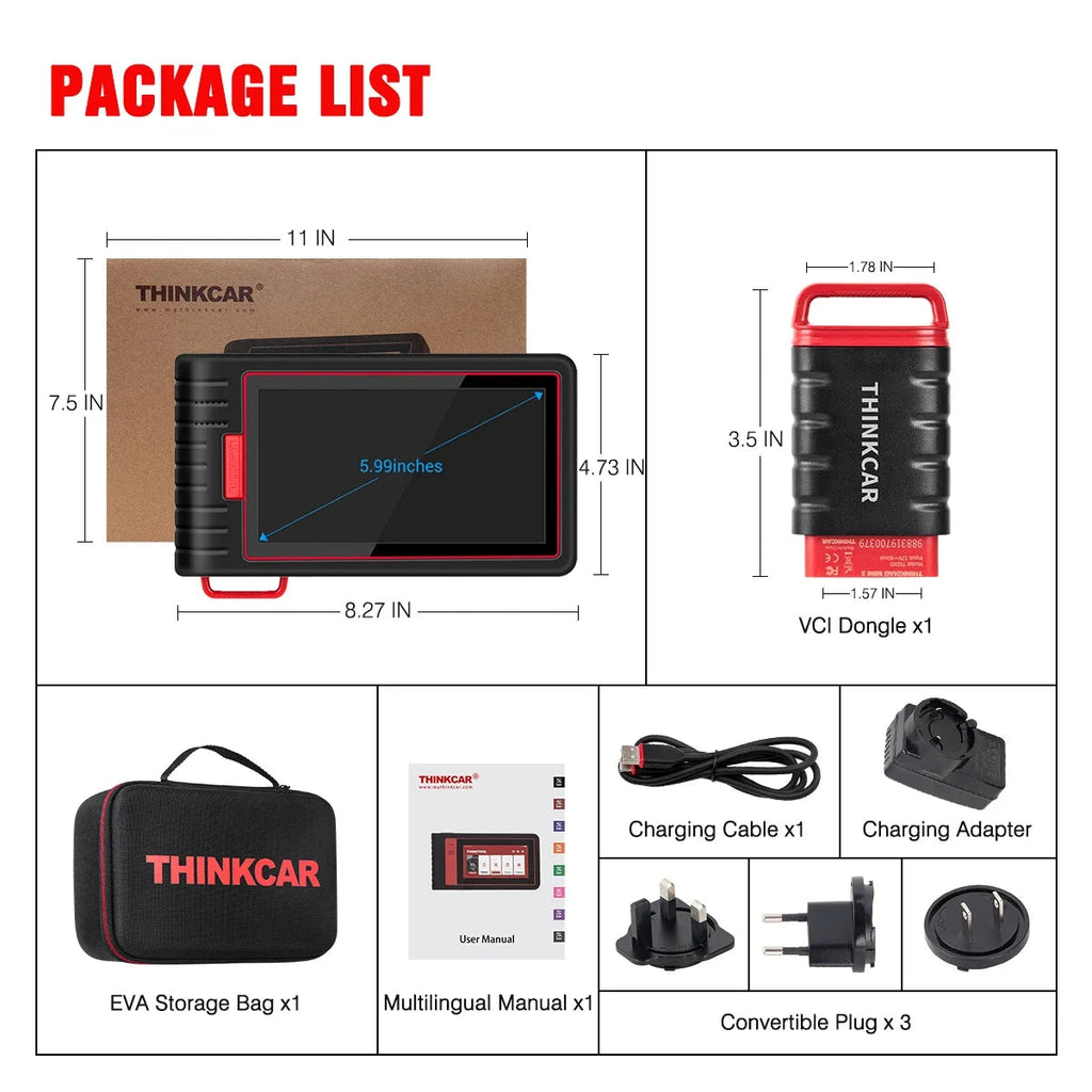l For 2024 Hot Thinkcar Thinkscan Max 2 All System Basic Diagnostic Machine for Car OBD2 EOBD Auto Scanner with 28 Resets Car Mobile World