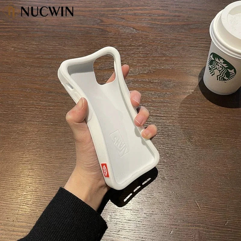 For Vans 3D Waffle Shoe Sole Phone Case For iPhone 17 ProMax Air 16 15 14 13 12 11 Pro Max Plus Creativity Shockproof Soft Cover Car Mobile World