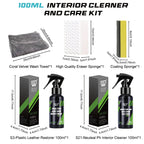 HGKJ Interior Cleaner and Plastic Restorer Leather Conditioner Kit Protectant Safe Liquid Wax Water-free Foam Spray S3&S21 CM World