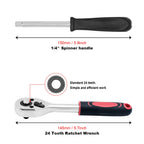Motorcycle Repair Tool Kit 1/4-Inch Socket Set Car Repair Tool Ratchet Torque Wrench Combo Auto Repairing Set Mechanic Tools CM World