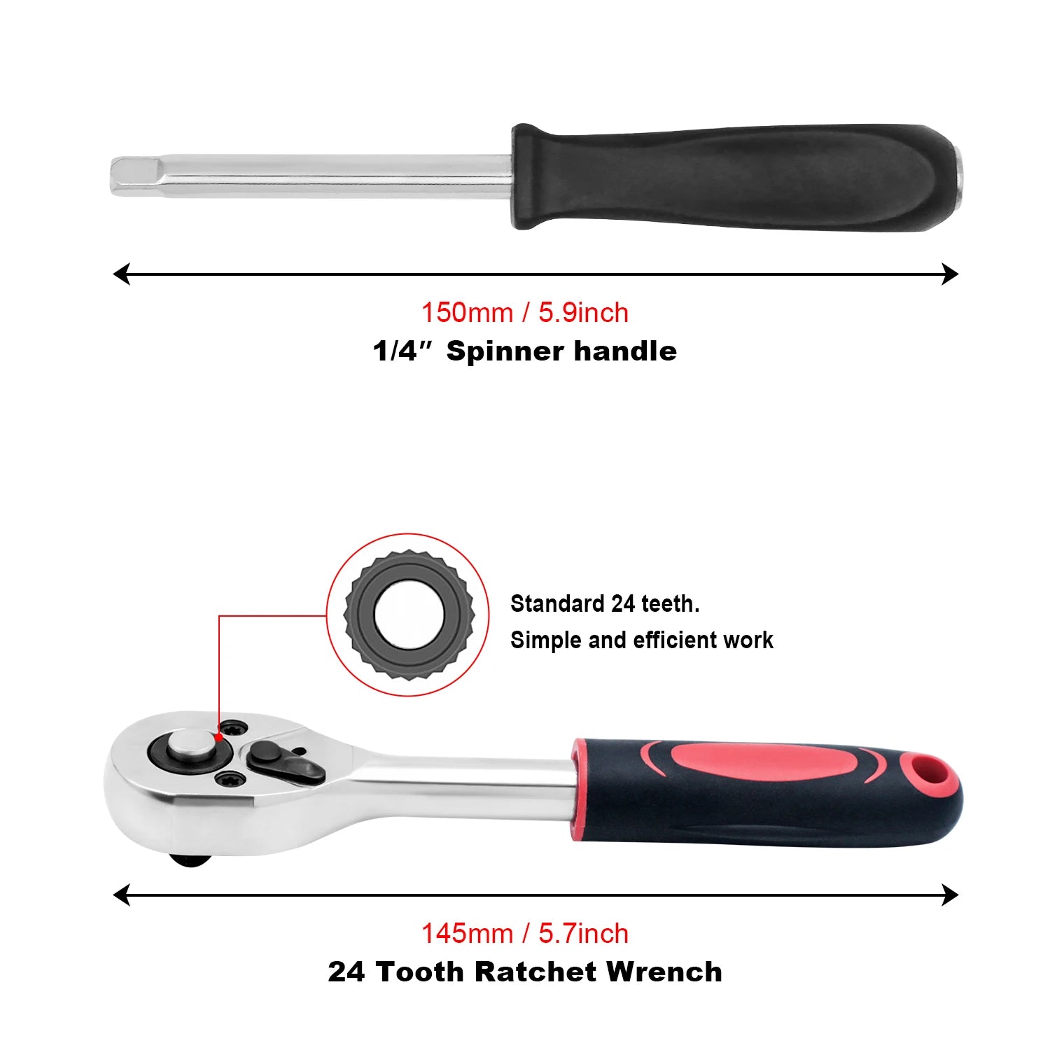 Motorcycle Repair Tool Kit 1/4-Inch Socket Set Car Repair Tool Ratchet Torque Wrench Combo Auto Repairing Set Mechanic Tools CM World