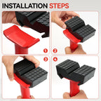 Car Rubber Slotted Jack Stand Pad Pad Bottle Lift Saddle Adapter Repair Tool Frame Stand Rail Pinch Weld Adaptor Rail Protector CM World