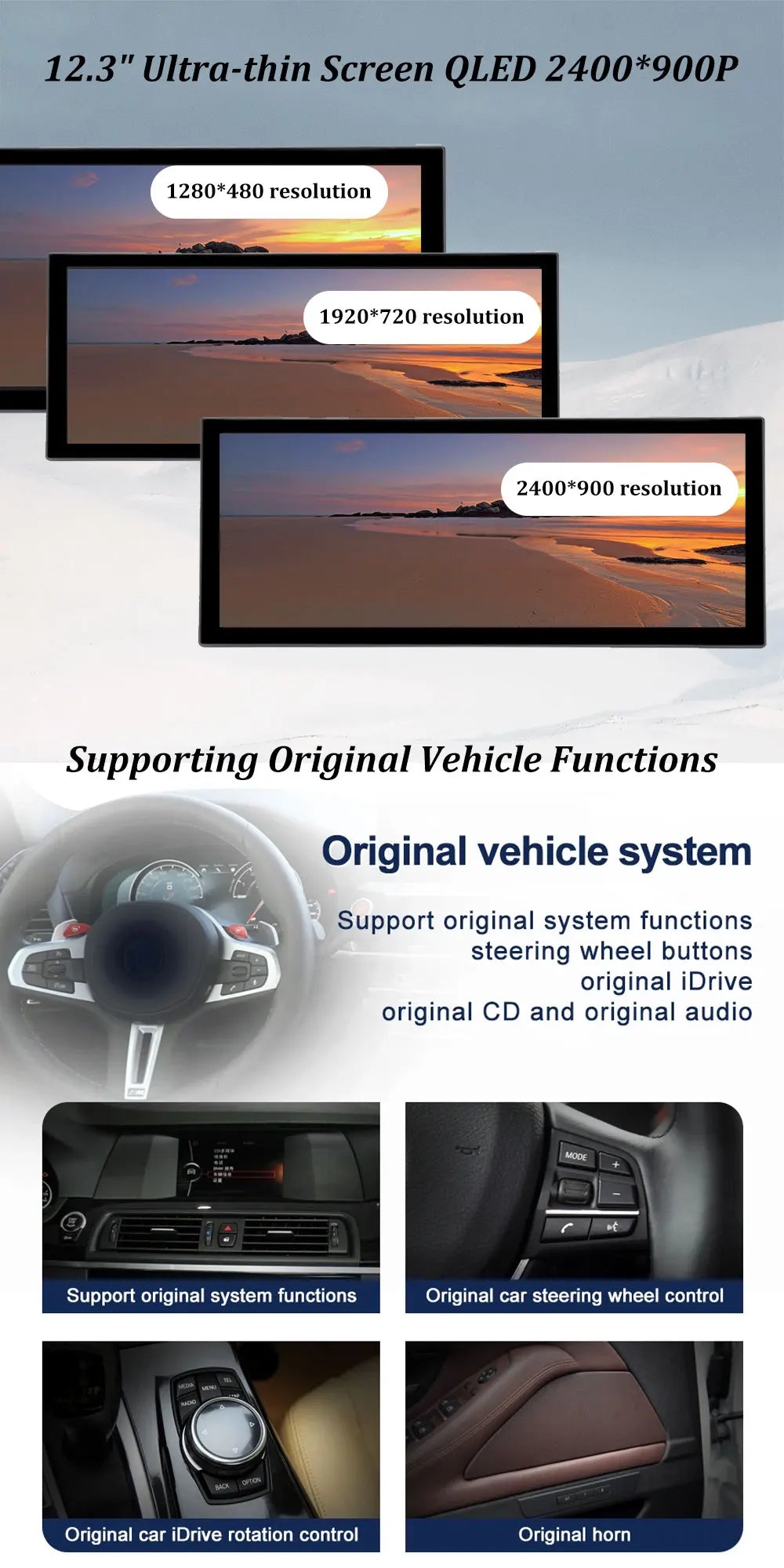 Navi GPS Stereo Car Video Multimedia Player for BMW 5 Series F10 F11 2018 - 2019 EVO System Android 16 Carplay Auto Accessories CM World