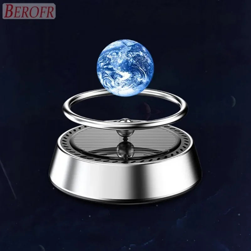 Solar Powered Air Purifier Solar Powered Suspension Planet Car Air Freshener Long Lasting Fragrance Odor Removal Aromatherapy