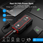 UTRAI Power Bank  2000A Jump Starter Portable Charger Car Booster 12V Auto Starting Device Emergency Car Battery Starter CM World