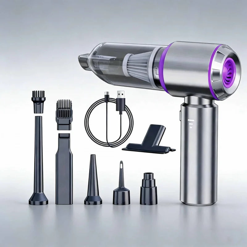 New Portable Handheld Vacuum 30000Pa Cordless Car Vacuum Cleaner With Brushless Motor 4 In 1 For Keyboard, Home, Pet And Car Car Mobile World