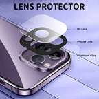 360 ° Full Protection Metal Magnetic Double-Sided Glass Snap Lock Privacy Case For iPhone 17 16 15 14 13 12 Pro Max Plus 17E 16E