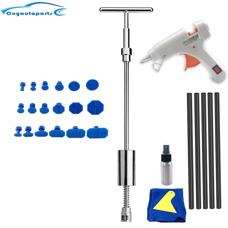 Car Body Dent Repair Puller Tool Metal Reverse Hammer Lift Bridge Automotive Tool Auto Dent Removal Kit Takes Out Car Buns CM World
