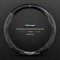Car Anti-Slip Suede Steering Wheel Cover For Volkswagen Passat Golf GTI Beetle Tiguan Touareg Polo T-ROC ID.3 ID.4 Jetta T-Cross CM World