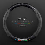 Car Anti-Slip Suede Steering Wheel Cover For Volkswagen Passat Golf GTI Beetle Tiguan Touareg Polo T-ROC ID.3 ID.4 Jetta T-Cross CM World