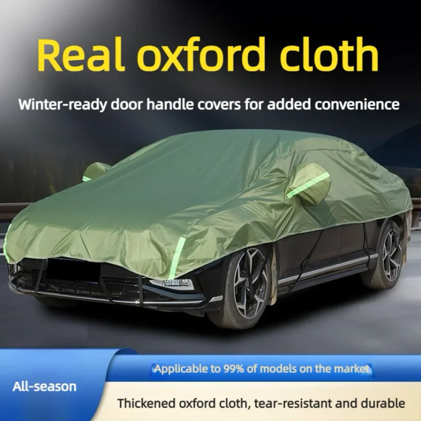 Car clothing Oxford cloth car cover sunshade, sun protection and heat insulation half cover snow cover
