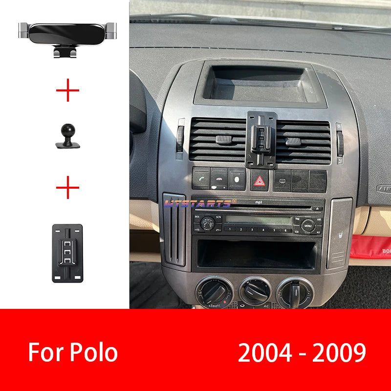 Car Phone Holder Mobile Mount Stand For Volkswagen Polo 2004-2023 Adjustable GPS Special Navigation Bracket Accessories CM World