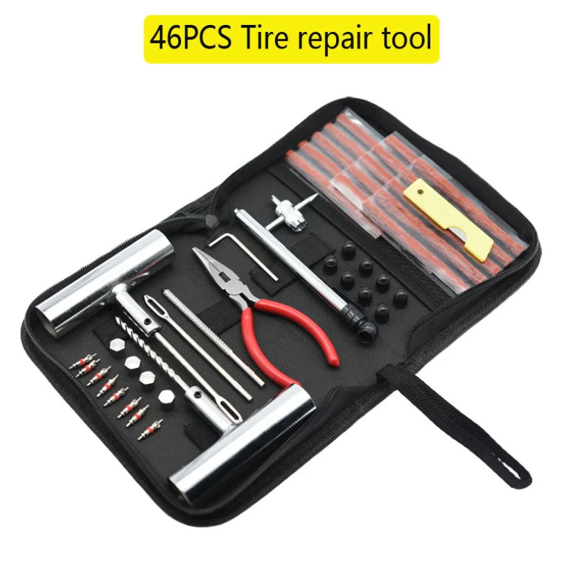 Motorcycle Tire Repair Kit car Puncture Plug Tools Tyre Puncture Emergency for Tire Strips Stirring Glue Repair Tool Kit CM World