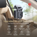 Baseus 4K Dash Cam for SONY Sensor STARVIS Night Vision Front and Rear Car Camera ADAS WiFi6 GPS 24H Parking Dashcam Car Mobile World