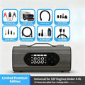 8-in-1 Vehicle Emergency Jump Starter Tire Inflator LED Light Portable Car Power Bank