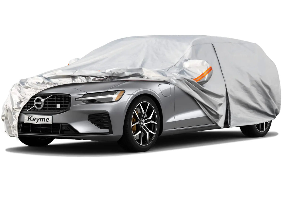 Heavy-duty Waterproof Car Cover All-Weather Outdoor Dust UV-Protective Fit for Hatchback Sedan SUV Full Kayme Car Accessories