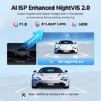 DDPAI N5 Dual Dash Cam 4K Front and Rear Dash Camera Car DVR NightVIS ADAS GPS Dashcam Vehicle AUTO Video Recorder