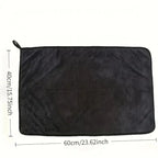 Oversized Dark Gray Car Microfiber Towel Strong Absorbent High-Efficiency Cleaning Car Wash Cloth Microfiber Wipe Cloth