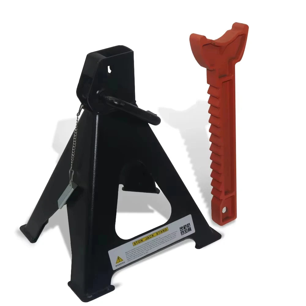 3 Ton / 6 Ton Heavy Duty Axle Stand Steel Adjustable Axle Jack Holding Stands for Car Van Lifting Tool Emergency
