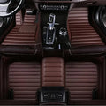 leather waterproof Custom Car Floor Mats For Skoda Kodiaq Auto Carpets Foot Coche Accessorie floor liner