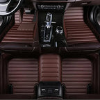 leather waterproof Custom Car Floor Mats For Skoda Kodiaq Auto Carpets Foot Coche Accessorie floor liner