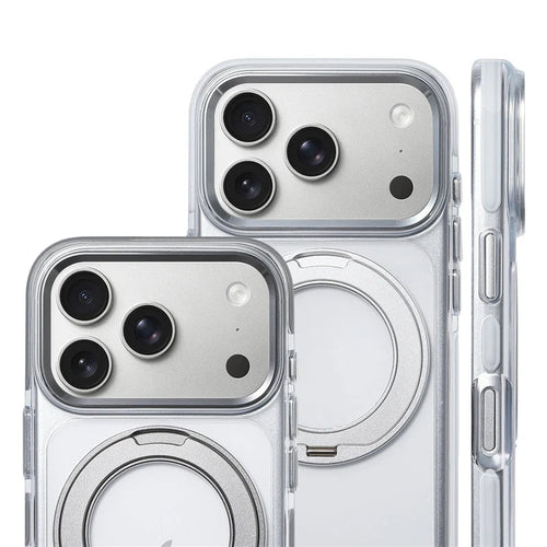 360° Magnetic Stand Case Cover for iPhone 17pro 17 17Pro Max Clear Shockproof for Magsafe Rotatable Magnet Kickstand Phone Case Car Mobile World