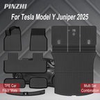 For Tesla New Model Y Juniper Premium/Performance 2025+ TPE Floor Mats Luggage Mat Wear-resistant Foot Pads ModelY Trunk Mats