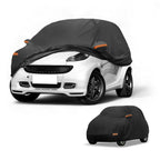 UXCELL Car Cover Waterproof All Weather Rain Protection Full Exterior 190T-PU Cover for Smart Fortwo with Reflective Strips CM World